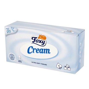 Foxy chusteczki higieniczne cream 75 szt