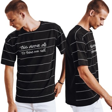 MĘSKA KOSZULKA T-SHIRT Z NADRUKIEM rx4637 - L