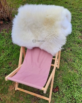 Овчина - Белый - Натуральный - XL - короткий флис