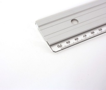 Leniar Linijka Alu z ogranicznik i wkład stal 70cm