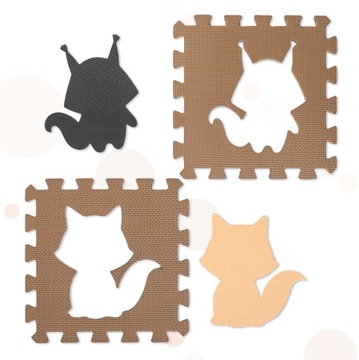 Puzzle piankowe Ikonka 9 el.