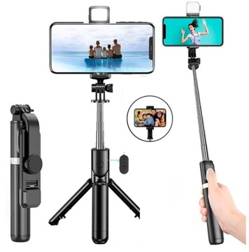 ROZSUWANY Kijek SELFIE PILOT BLUETOOTH Android IOS Kijek Statyw Bluetooth