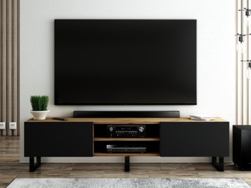 LOFT 200 WOTAN/МАТОВЫЙ ЧЕРНЫЙ ПРОМЫШЛЕННЫЙ ТВ-ШКАФ