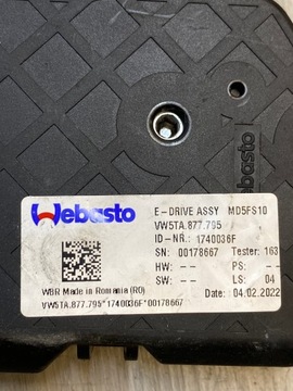 MOTOREK STŘEŠNÍHO OKNA VW AUDI SKODA ENYAQ 5TA877795