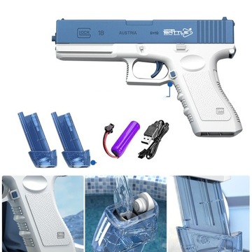 AUTOMATYCZNY PISTOLET NA WODĘ GLOCK ELECTRIC BLASTER ZABAWKA DLA DZIECI