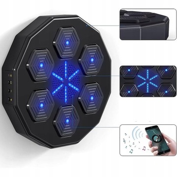 ТРЕНИРОВОЧНЫЙ БОКСОВЫЙ ЩИТ МУЗЫКАЛЬНЫЙ БОКСЕРСКИЙ МАШИНА BLUETOOTH ДЛЯ НАСТЕННОГО КОМПЛЕКТА