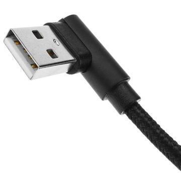 Угловой нейлоновый кабель USB-C 3.1 — USB 2.0, 25 см, СПРАВА