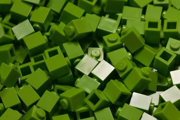 Lego lime limonkowy klocek 1x1 3005 40szt