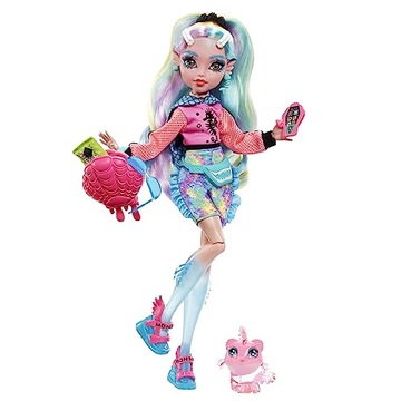 Monster High Doll, Lagoona Blue with Accessories and Pet Piranha, Posable F