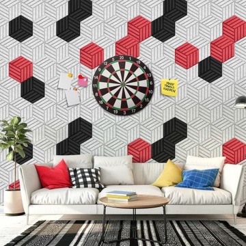 АКУСТИЧЕСКИЕ ПАНЕЛИ, ПЕНА, ЗВУКОВОЙ МАТ, ТОЛСТЫЕ, ЧЕРНЫЕ, 10 ШТ.