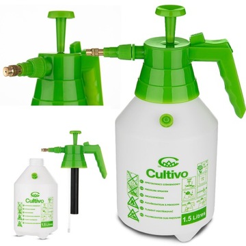 OPRYSKIWACZ ręczny CIŚNIENIOWY OGRODOWY domowy 1,5l Cultivo