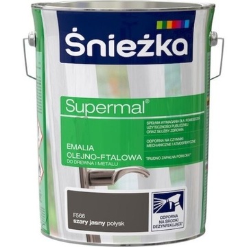Śnieżka EMALIA OLEJNO-FTALOWA 5l Szary Jasny F566
