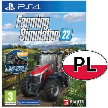 FARMING SIMULATOR 22 | PS4 | POLSKA WERSJA | NA KONSOLĘ | SYMULATOR FARMY