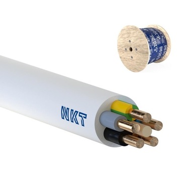 Kabel Przewód YDY 5x6 mm2 żo 450/750 1szt=1m.b