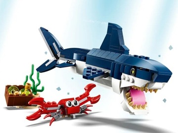 LEGO Creator 3in1 Sea Creatures Bricks 31088 Акула-краб-кальмар 7+