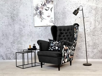 FOTEL USZAK PIKOWANY STYL CHESTERFIELD Cleanabo