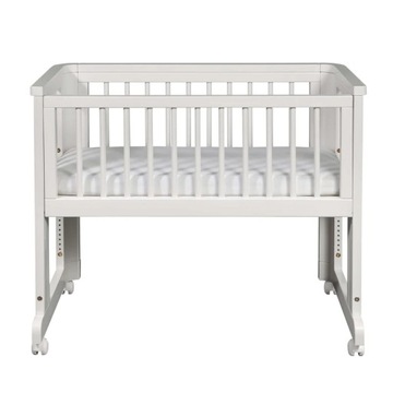 TROLL SUN Bedside Crib Łóżeczko dostawne białe