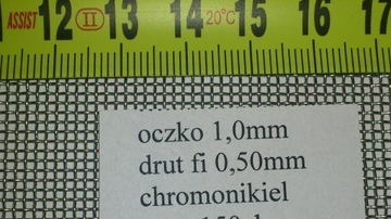 sito tkane nierdzewka 1,0mm drut 0,50 200x200mm