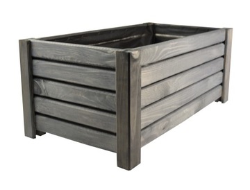 ДЕРЕВЯННЫЙ САДОВЫЙ ЦВЕТОЧНЫЙ ЦВЕТОК для террасы КОРОБКА 60 см