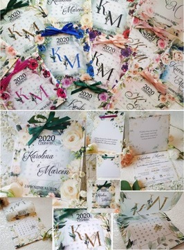 СВАДЕБНЫЕ ПРИГЛАШЕНИЯ С КАЛЕНДАРЕМ, ЦВЕТАМИ