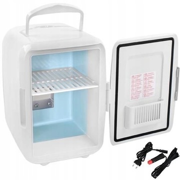 Lodówka Samochodowa Turystyczna 2w1 12V 220-240 V Przenośna Mini Cicha 4L