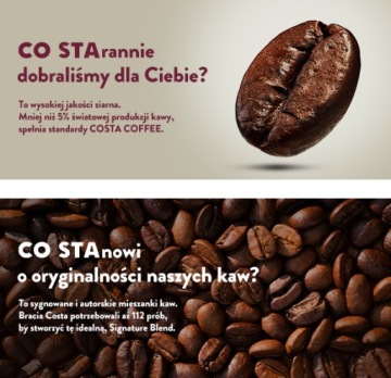 Кофе Costa Coffee Bright Blend молотый 200г