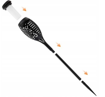 САДОВЫЙ ФАКЕЛ МОЩНАЯ СОЛНЕЧНАЯ ЛАМПА XL 4 шт.