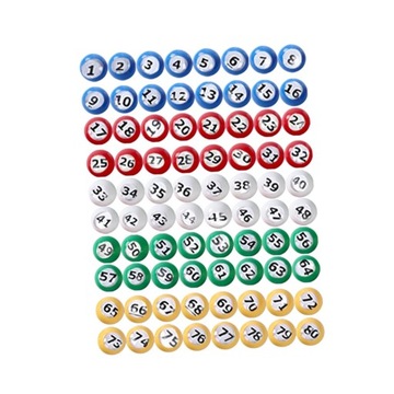 Bingo Ball z łatwym do odczytania oknem wzywającym