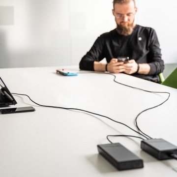 Комплект из 3 кабелей GC Ray USB — USB-C, 120 см, светодиодная быстрая зарядка 3.0