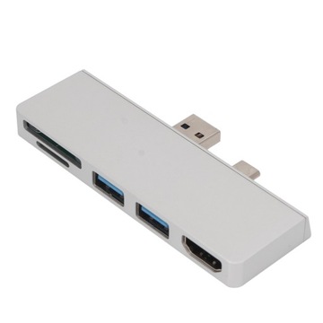 USB C Hub 5 w 2 z portami USB 3.0 i 4K HD do Surface Pro 7