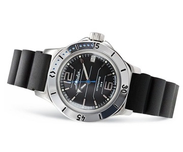 ZEGAREK VOSTOK AUTOMAT AMPHIBIA NUREK 120695 Black