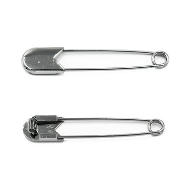 Agrafka ozdobna ciemny nikiel elegancka 6cm ZBA-011