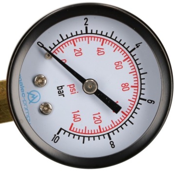МАНОМЕТР 0-10 БАР С РЕЗЬБОЙ 1/4 ДЮЙМА МАНОМЕТР 52 ММ