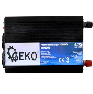 АВТОМОБИЛЬНЫЙ ИНВЕРТОР 24В 230В 800Вт/1600Вт USB