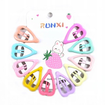 PYKI MINI SPINECZKI DLA DZIEWCZYNKI DZIECIĘCE SPINKI DO WŁOSÓW ZESTAW 10SZT