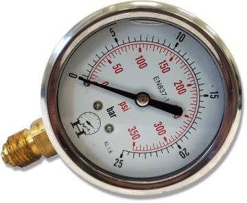 MANOMETR HYDRAULICZNY CIŚNIENIOMIERZ 0-25 BAR