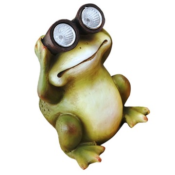 Żaba lampa słoneczna żywica zwierzęta telesko