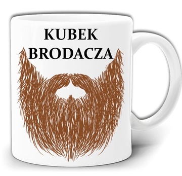 KUBEK BRODACZA BRODA ŚMIESZNY KUBEK +PUDEŁKO GW575