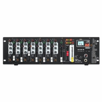 8-kanałowy mikser rackowy the t.mix Rack mix 821FX USB Bluetooth efektor