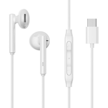 SŁUCHAWKI DOUSZNE USB-C JOYROOM JR-EC05 BIAŁE DO TELEFONU / TABLETU