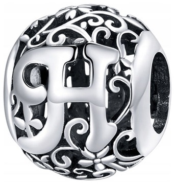 Charms Zawieszka Charmsy Litera H Charms Srebro 925 Charmsy Trusky