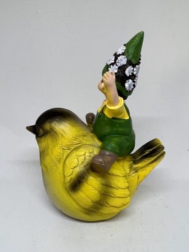 Статуэтка ЖИВОТНОЕ С ГНОМАМИ ВЕСЕННИЙ САД 14 см