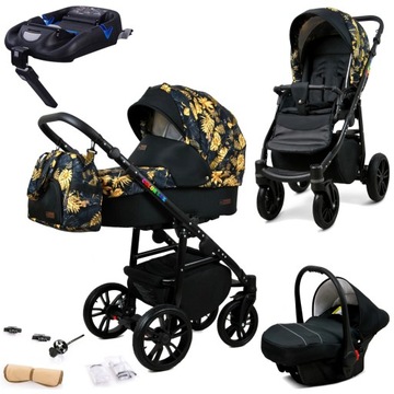 BabyLux Wózek 4w1 dziecięcy ColorLux + baza Isofix