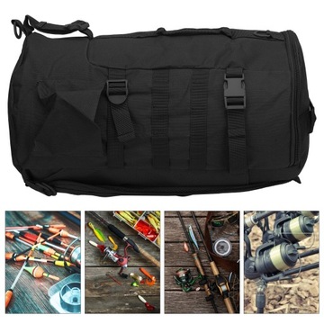 Рюкзак для рыболовных снастей Портативная большая цилиндрическая сумка для удочки