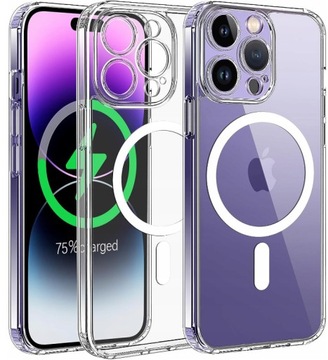 MAGSAFE ETUI DO IPHONE 12 PRO MAX SZTYWNE PRZEŹROCZYSTE OCHRONA APARATU