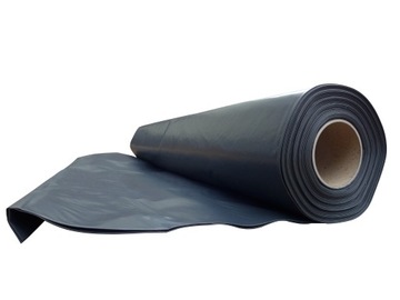 Folia IZOLACYJNA BUDOWLANA czarna ATEST 0,5mm 4x25