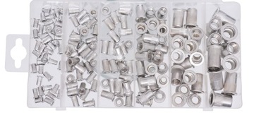 АЛЮМИНИЕВЫЕ ЗАКЛЕПКИ ГАЙКИ M3 M4 M5 M6 M8 M10 150 ШТ.