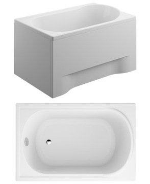 WANNA AKRYLOWA Z PRZEDNIĄ OBUDOWĄ 100X65 POLSKA