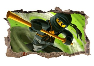 Naklejka plakat na ścianę LEGO NINJAGO ! 3D XL !