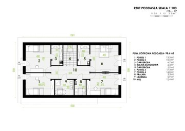Проект дома Pióro Architekci-12 Базовая версия